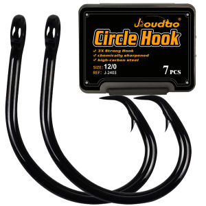 Tuna Hook Fishing Circle Hooks 3X Strong in-Line Fishing Hooks For Tuna Catfish Bass Saltwater Freshwater Fishing