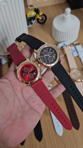 COD✅ ORIGINAL Watch Premium !!! Promo Jam Tangan Fashion Kasual ANALOG Mewah SEVEN MINUTE Terbaru WANITA New Series M701 Strap RUBBER Tali KARET Diameter : 37 cm TANGGAL AKTIF✅ Chrono Variasi (Off) Free BOX Dan BATERAI Cadangan WATER RESIST | TAHAN AIR |