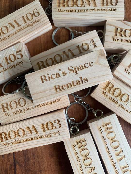 Room Key Tag Card Personalized Wooden Keychain | Room Key Tags | Laser Engraved | Lazada PH