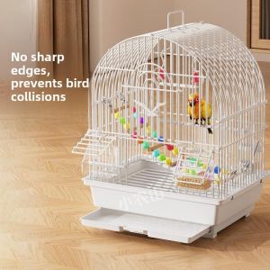 MONLEYTA | Eco-friendly Large Parrot Cage for Tiger Parakeet Peafowl Sun Conure and Pearl Bird