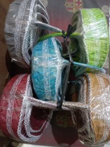 sovenir keranjang kotak parcel rotan kain isi 3 pcs