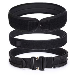 3 in 1 Battle Belt Waist Band Quick Release 1.75" MOLLE Belt with Inner and Anti-Slip Pad- Heavy Duty Battle Belts