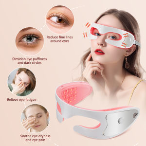 New Visual 3D Eye Massager Red Light Relief Eye Fatigue Vibration Massage Eye Muscle Relaxation Beauty Tool Remove Dark Circles