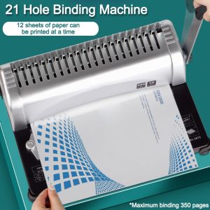 Ring / Comb Binding Machine A4/A3 Size Binding Machine Office 21 Hole Comb Binding Machine Mesin Pengikat