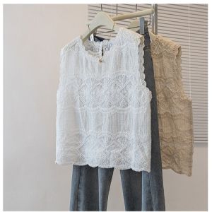 AIYITI | Stylish Lace Floral Tank Top For Plus Size Women Summer Wear