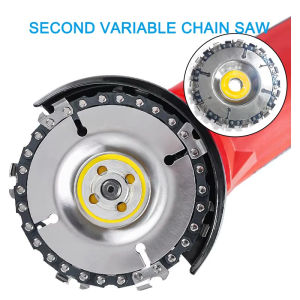 4 Inch 22 Tooth Angle Grinder Dedicated Chain Disc Woodwork Carving Chain Saw Disc Angle Grinding Disc Slotting Saw Blade Tool