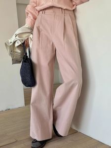 Korean Style High Waist Wide Leg Pants Womens Loose Fit Summer New Casual Trousers Slimming Long Pants Versatile Meat Covering