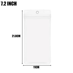 YESPERY 10Pcs Thickened Transparent Phone Bag Waterproof & Dustproof Zipper Pouch Universal Mobile Phone Dry Bag