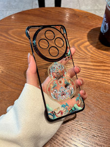 Ultra-Thin Semi-Enclosed Gourd Design Phone Case for VIVOX300Pro X100s X90/200 X70 Transparent X50 Series by YouKai Chinese Trend