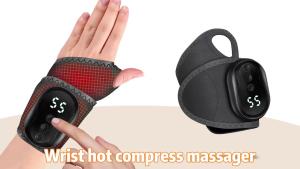Electric Heating Hand Wrist Massager Vibration Hot Compress Wrist Brace Wrist Protector Wireless Muscle Relaxation Wristband