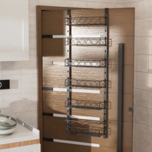 6-Tier Storage Basket Bathroom Back Door Storage Rack Wall-Mounted Kitchen Storage Rack Wall-Mounted Organizer