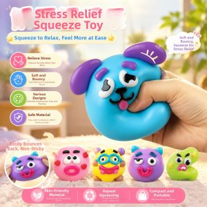 QAT | Soft Molding Relaxing Dog Face Swapping Squishy
