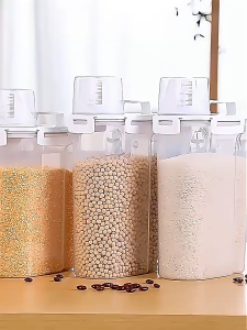 💎Emerald Vein💎ส่งจากไทย 3 ขนาด ถังเก็บเมล็ดธัญพืช กล่องเก็บของแบบปิดผนึก ข้าวสาร กล่องเก็บอาหาร ถังเก็บเมล็ดธัญพืช ธัญพืช อาหารแห้ง อาหารแมว อาหารสุนัข กล่องเก็บของ 🔥คุณภาพดีราคาถูก