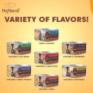 PetMarra Choice Cuts Adult Cat Wet Food Can Tuna and Salmon / Chicken and Vegetable 85g Collection cats canned foods