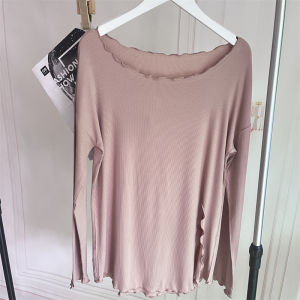 Womens Long Sleeve Pullover Yoga Fitness Clothing Set Breathable Moisture Wicking Elastic Large Size Sportswear Gymwear