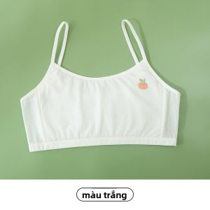 MiiOW | Áo ngực cotton thoáng khí cho bé gái 12 tuổi MiiOW Cat Person Bộ đồ lót trẻ em học sinh tiểu học giai đoạn đầu