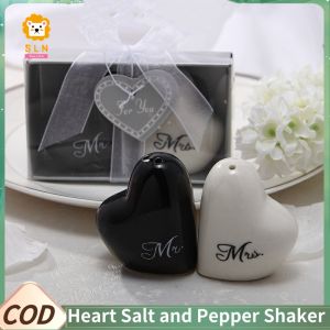 【SLN】wedding gift salt and pepper seasoning small and convenient heart-shaped wedding souvenir gift wedding bride gift