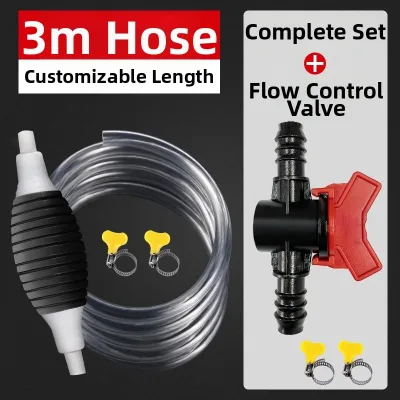 Manual Siphon Pump Extended Suction Hose