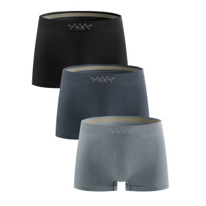 3PCS New Mens Underwear Breathable Comfortable Simple Casual Sports Stretch Four Corner Underwear