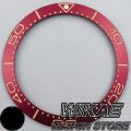 30.6mm*38mm Vingtage Gold Red Green Ceramic Watch Bezel Insert With Rose Calibation Cyan Luminous Fit 40mm41mm SUB 007 Case. 