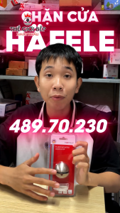 Chặn Cửa Bán Nguyệt Hafele 489.70.230 - Chất Liệu Hợp Kim Kẽm Bền Chắc - Màu Niken Mờ - Gắn Sàn - Bảo hành 12 tháng