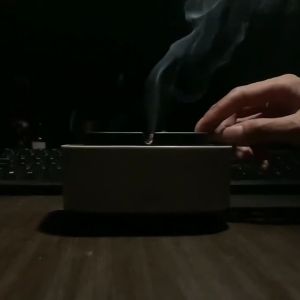 ASBAK ROKOK PEMBERSIH UDARA TEMPAT ABU ROKOK RAMAH LINGKUNGAN TANPA ASAP OTOMATIS AIR PURIFIER FILTER ASHTRAY ELEKTRIK PENGHILANG BAU