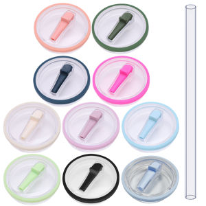 Reusable Tumbler Cover Spill Proof Reusable Straw Cap Splash Resistant Dustproof Tumbler Lids for Stanley 40oz Tumbler