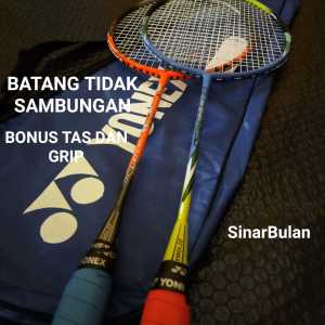 RAKET BADMINTON Berkualitas Tanpa Sambungan Bonus Tas Grip