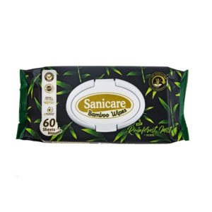 Sanicare Bamboo Wipes 60 Sheets - Rainforest Mist Scent