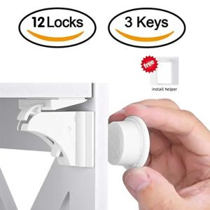 Magnetic Childrens Lock for Extra Cabinet Door Safety: A Must-Have for Parents  Drawer Lock  Baby Protection  Baby Safety Lock