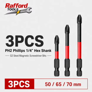 Anti Slip Bits Magnetic Screwdriver Bit Set S2 Alloy Steel Impact Resistance Bits-3/6/12Pcs Phillip Suitable for Electric Drills