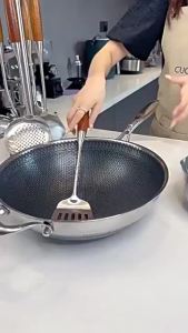 Non-stick 316 Stainless Steel and Rosewood Kitchenware Set