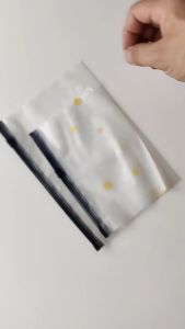 Transparan Karakter Little Chick Zip Lock Tempat 50pcs Transparan Motif Bunga Daisy Pouch Masker Sms Pouch Ziplock Organizer