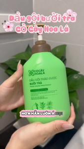Dầu Gội Bưởi Trà Cỏ Cây Hoa Lá Chai 500gram Giảm Rụng Mọc Tóc Sạch Da Đầu