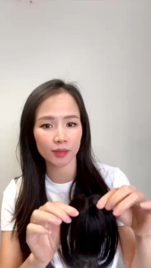 Mái nửa trước cắt tỉa sole tóc th.ật - Tóc Giả Vân Anh