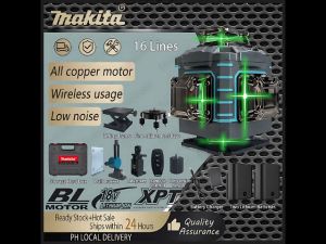 Makita 16Lines Adjustable Laser Level 360 Rotary Cross Auto Measuring Self Leveling