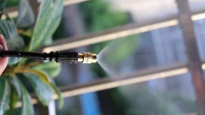 ชุดพ่นหมอก ประกอบสำเร็จ หัวทองเหลือง ละอองน้ำ ระบายความร้อน รดน้ำต้นไม้ น้ำยิ่งแรงยิ่งละอองละเอียด