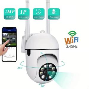 Wall-WiFi Camera 1080P HD Night Vision 2.4G hotspot 360° Rotate Anti-theft Monitor Security Surveillance Smart Camera for Phone