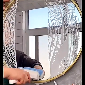 Double-Sided Glass Cleaning Sponge Brush Window Squeegee Washing Scraper for Home Bathroom Toilet And Car