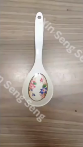 Melamine Rice Ladle/Soup Ladle with Flowers Pattern