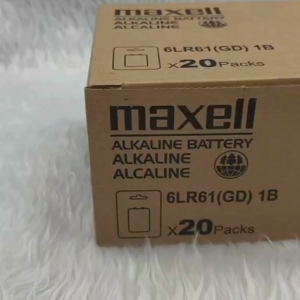 Bateri Maxell Alkaline 9V/Maxell Japan Long Lasting Genuine Alkaline 9V Battery [1Box-20Pcs]