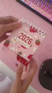 Mini Desk Calendar 2026 - Food & Fruit Designs Inspired by Philippine Culture Compact Size for Office Home Use with Stunning Fruit and Food Motifs