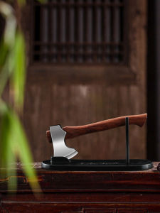 Exquisite Handcrafted Axes Decorative Pieces Office Desktop Decorations Pencil Sharpening Wooden Handle Landscape Objects Practical