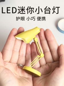 Mini Desk Lamp LED Korea/Lampu Meja LED Mini Model Lipat Dengan Klip Untuk Membaca Buku