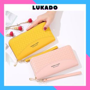 Ví nữ cầm tay dáng dài giá rẻ nhiều ngăn thời trang Hàn Quốc cute cao cấp đẹp đựng tiền điện thoại LUKADO VDCT14