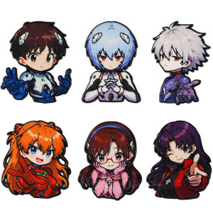 Bộ 6 Ghim Cài Áo Anime Nhân Vật Manga Q Dễ Thương Dành Cho Ba Lô Quần Áo Trang Trí Ghim Cài Áo Kim Loại
