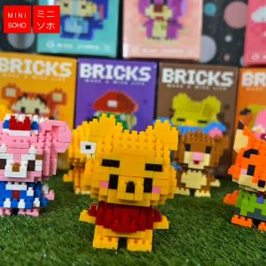 Nano Block Isi 5 Pcs Random Bricks Mini Edukasi Anak DIY Karakter Kartun Mainan Balok Susun COD