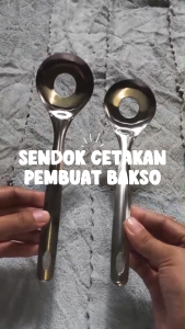 (BISA COD) Sendok Cetakan Bakso Meatball Maker Stainless Steel Spatula Pembuat Bakso Anti Lengket