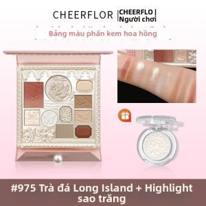 CHEERFLOR | Bảng Mắt Phấn Mắt Ánh Kim Có Nổi Dập Angel Mới