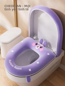 Đệm Bồn Cầu Mùa Đông Dễ Thương Chống Thấm Nước Đệm Bồn Cầu Mềm Mại Thoải Mái Cho Mọi Mùa Đệm Bồn Cầu Tròn Bằng Vải